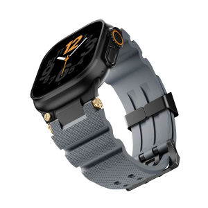 SDSXRubber strap for Watch Series 10 46mm Ultra 2 49mm 44mm 45mm luxury men sports band bracelet for iWatch 10 9 8 7 6 5 4 seFYK