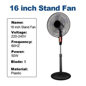GEEK Electric fan Standing floor fan Long distance large air volume household floor fan dormitory energy saving powerful 5 leaf silent shaking head