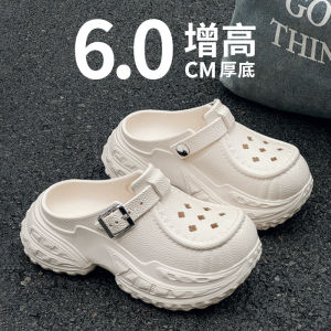 TK2025 New Thick-Soled Height-Increasing Cute Cartoon Closed-Toe WomenS Slippers Spring Fashion Versatile Breathable Shoes