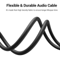 UGREEN 3.5mm Aux Cable 4 Pole TRRS 4-Conductor Auxiliary Male to Male Stereo Jack HiFi Support Microphone Function Audio Cable. 