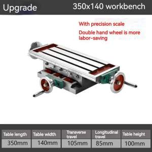 Cross Vise Slide Drill Press Worktable with Precision Milling Machine and Multifunction Drill Vise Fixture