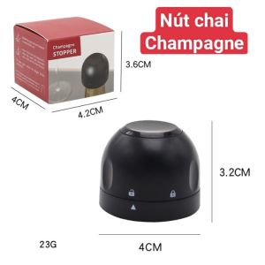 Nút Chai Bảo Quản Rượu Vang Chất Liệu ABS + Silicone Nút Chai Bảo Quản Sâm PanhKín Không Bay Mùi Nhỏ Gọn Dễ Sử Dụng