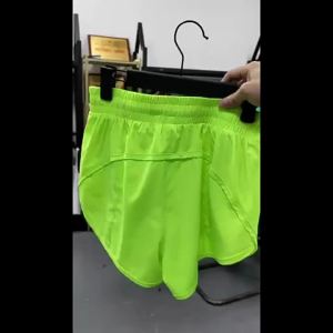LULU ZGLY Womens athletic shorts anti-peek design two-piece style running shorts summer thin fabric quick-drying outdoor yoga pants
