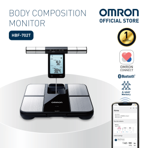 OMRON Body Composition Monitor Bluetooth  |  Monitor Komposisi Badan HBF-702T | 蓝牙体重体脂肪计  [Waranti Tempatan 1 Tahun]