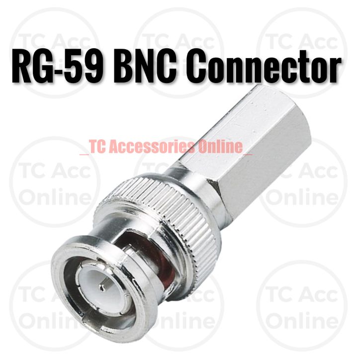 BNC RG59 Coaxial Connector adaptor for CCTV Camera Use Easy To