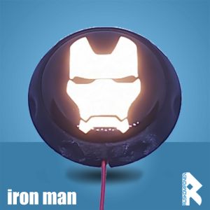 Logo LED Emblem Menyala Lampu Motor LED emblem motor universal lampu stop motor lampu sein motor lampu variasi NightRider Emblem Led Solusi Canggih untuk Membuat Logo Motor Terlihat Lebih Keren logo Ironman