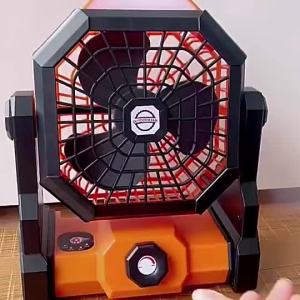 Portable Rechargeable Fan Outdoor Camping Fan Mini USB Table Fan with LED Lamp Emergency Night Light Camping Kipas Meja