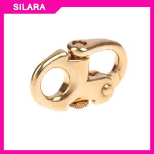 SILARA Móc khóa bằng đồng nguyên khối Móc khóa móc chìa khóa móc vòng đinh vít khớp nối Túi dây đeo phụ kiện đồ thủ công bằng da