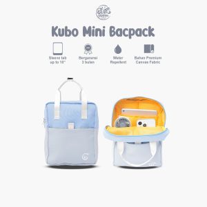 Mini Backpack Daily Tas Ransel Serbaguna untuk Cewek Girls Station New Kubo Baby Blue