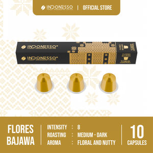 INDONESSO Flores Bajawa Coffee Capsules Compatible with Nespresso Machines / Kapsul Kopi