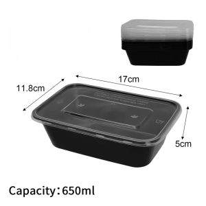 YESPERY 20Pcs Disposable Food Packing Boxes Meals Storage Lunch Containers for Fridge Camping Picnic BBQ Party Bento Box