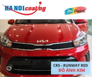 Combo 2 Bình Sơn Xịt Xóa Vết Xước Ô TÔ KIA SOLUTO Màu ĐỎ ÁNH KIM Code CR5 - RUNWAY RED Chính Hãng DR.PAINT