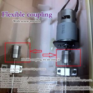 Aluminum Alloy Flex Coupler Boat Or Car Model Motor Drive Shaft Connector Accessories 3D Printer Motor Encoder Winding Coupling D19 L25 Aperture 3-10MM