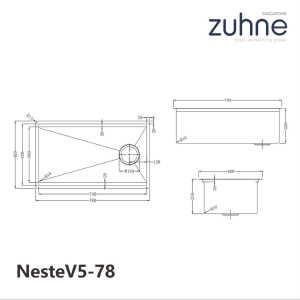 ZUHNE Neste 316 Stainless Steel Undermount Kitchen Sink Workstation with Accessories (16-Gauge Anti-Scratch Deep Basin)
