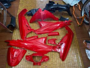 Bộ vỏ nhựa xe máy Best hàng Việt Nam loại 1 màu Đỏ Tươi