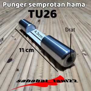 plunger TU26 11cm semprotan hama plunger tasco tu 26 SILVER