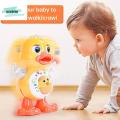 GOXBERK Hát Đồ chơi vịt nhảy điện Mô phỏng Nhựa Đồ chơi vịt tương tác xoay Hài hước Có thể di chuyển Vịt nhảy múa đi bộ Trẻ em và trẻ mới biết đi. 