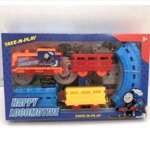 RELL BESAR | Mainan Anak Kereta Train Locomotif TL 02 /Mainan Edukasi Anak Kereta Happy Locomotive Speed Take-n-Play Edukasi Kereta Api Elektrik Set Dengan Rel Menggunakan Baterai Bisa Berjalan Dan Menyala