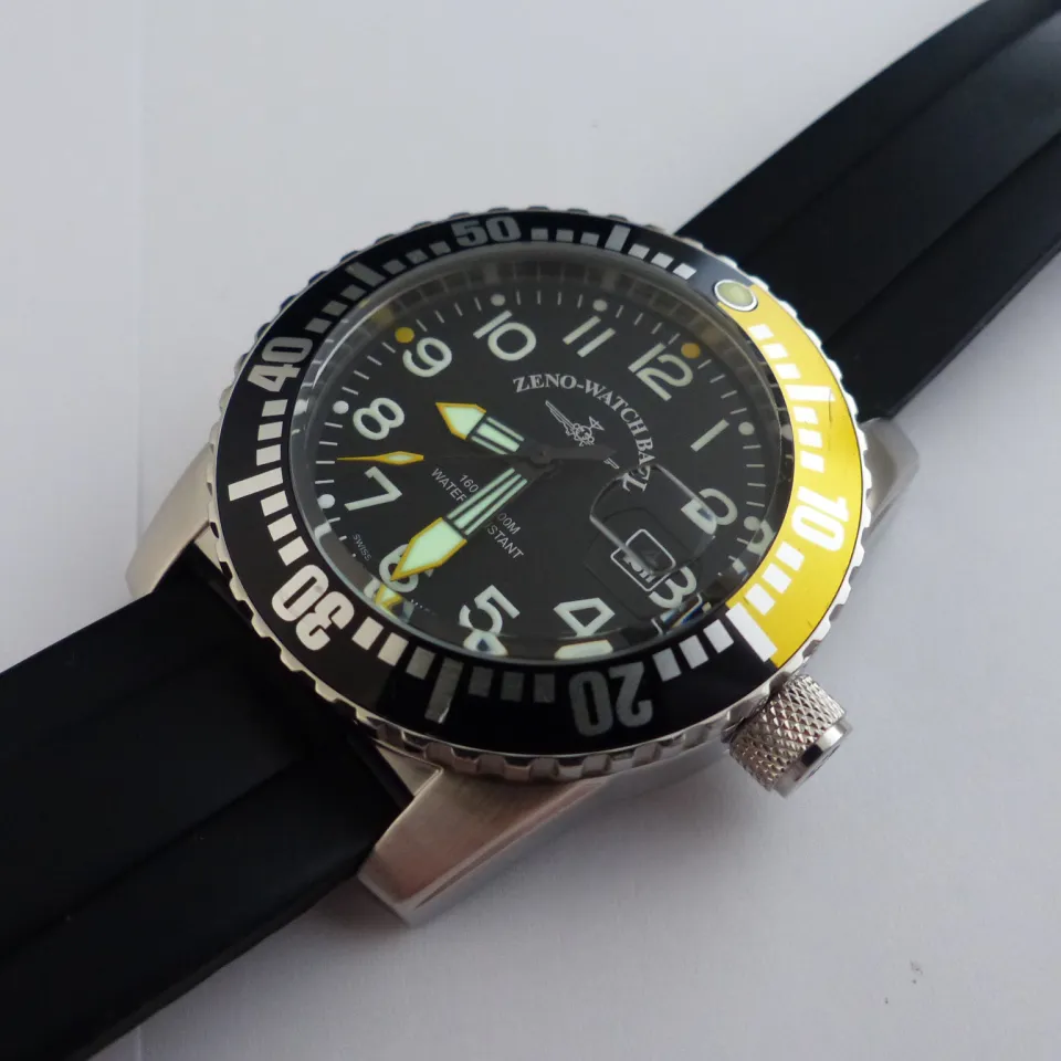 Zeno watch basel Airplane Diver Quartz watch Ref. 6349 - 515 Black