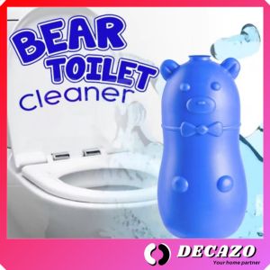 Toilet Flush Cleaner Blue Grizzly Bear Toilet Bowl Flush Aromatic Cleaner Deodorant Automatic Cleaning Liquid 蓝色小熊马桶除臭剂