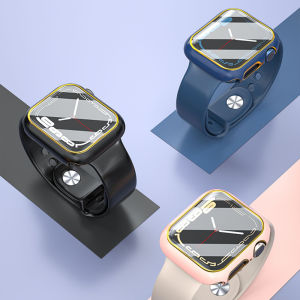 Screen Protector for Apple Watch cover 9 8 7 6 SE 5 4 3 Series glass+Case smart iwatch 45mm 44mm 41mm 40mm 42mm 38mm Accessories h260630