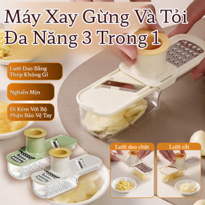 Máy Xay Tỏi Gừng Đa Năng 3 Trong 1 - Dụng Cụ Xay Nghiền Tiện Lợi