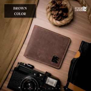 Dompet Pria Dompet Kulit Pria Dompet Lipat Pria Cowok Kulit Reven Arjuna Crazy Horse Kulit Sapi Premium