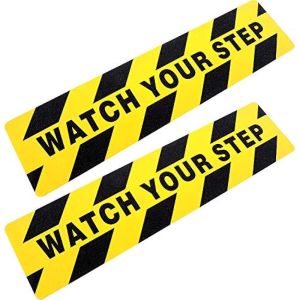 WATCH YOUR STEP ANTI SLIP CAUTION TAPE FLOOR SIGN HAZARD STRIP (SELF-ADHESIVE)