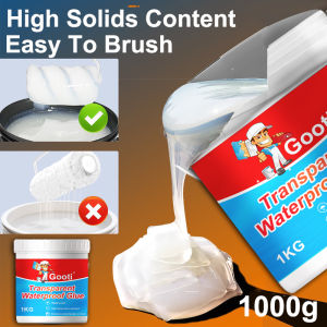 1000GTransparent Water Proof Glue Super Waterproof Glue Sealant For toilets walls windowsills roofs concrete swimming pools fish tanks Water Proofing Sealant Paint Water Proof Glue for Cement Roof Leak Water Proofing for Concrete