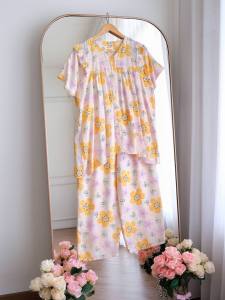 piyama wanita premium/baju tidur wanita/piyama tangan pendek/all size muat BB 40kg sd BB 90kg