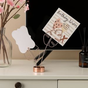 HJKL โลหะ ที่เก็บรูปภาพ รูปร่างหลังเต่า ใบไม้ ผู้ถือข้อความ สร้างสรรค์ แข็งแรง ที่เก็บของบนโต๊ะ สำนักงานที่บ้าน