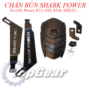 Chắn Bùn Shark Power - Chân Sắt 2 Bên Lắp Nhiều Dòng Xe