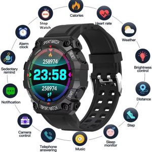 ♥【Readystock】 + FREE Shipping ♥ FD68S New Smart Watches Men Women Wireless Smartwatch Touch Smart Bracelet Fitness Bracelet Connected Watches for Android Wrist