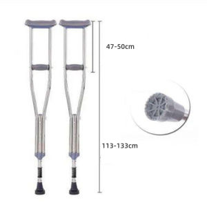 Underarm Crutches Arm Support Shoulder Crutches Adjustable Height Light Weight underarm Adjustable grip crutches