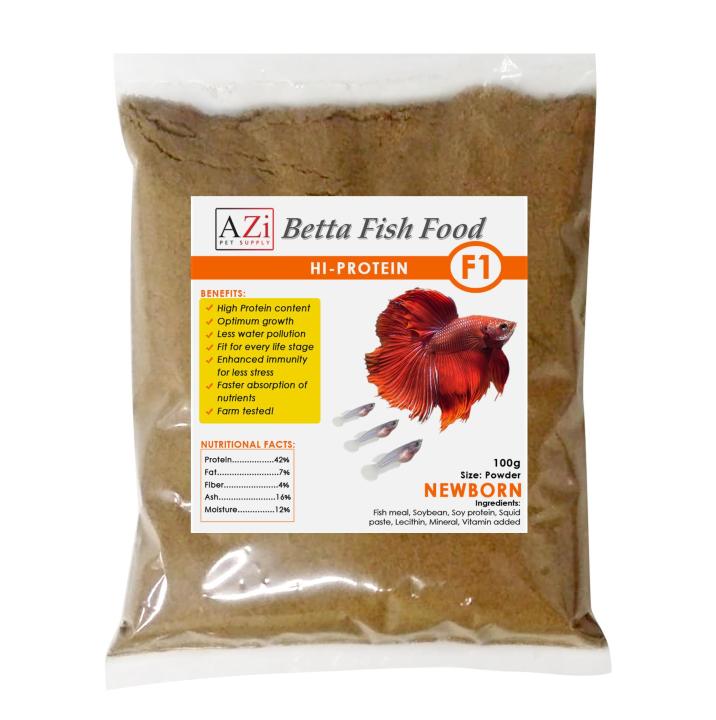 AZi Betta Fish Food (High Protein) Newborn 100g Lazada PH