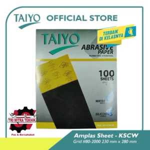 Amplas Kertas Taiyo Grit 80 KSCW Waterproof Tahan Air CC 80 CW Kertas Pasir Taiyo Grit 80 Sand Paper 1 PCS
