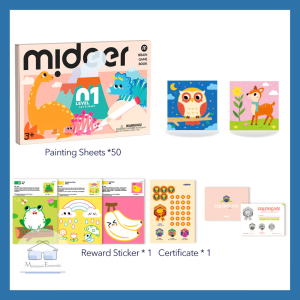 [SG STOCK] Mideer Brain Game Book Lets Paint -  Children Kid Art and Craft Origami Birthday Christmas Present Gift