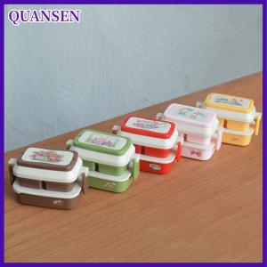 QUANSEN บ้านตุ๊กตา1 12จำลองแบบมือถือกล่องอาหารกลางวันกล่องปิกนิกอุปกรณ์ตกแต่งบ้านตุ๊กตาขนาดเล็กใช้ในครัวของเล่นจำลอง