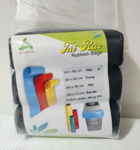 Combo 3 cuộn túi rác tự phân hủy sinh học loại màu đen size ĐẠI - TRUNG - TIỂU giá rẻ tiện dụng bảo vệ môi trường