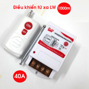 Công tắc điều khiển từ xa 220v 1000m (1KM) LW KL- 2201 bật tắt máy bơm nước từ xa không dây công tắc wifi công tắc thông minh
