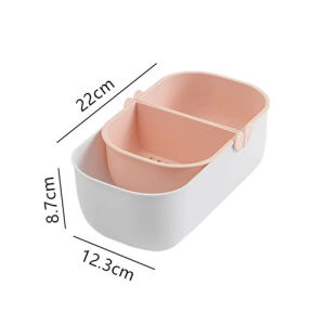 Multifunctional snack and fruit storage box Double-Layer Snack & Fruit Tray fruit plate drain tray