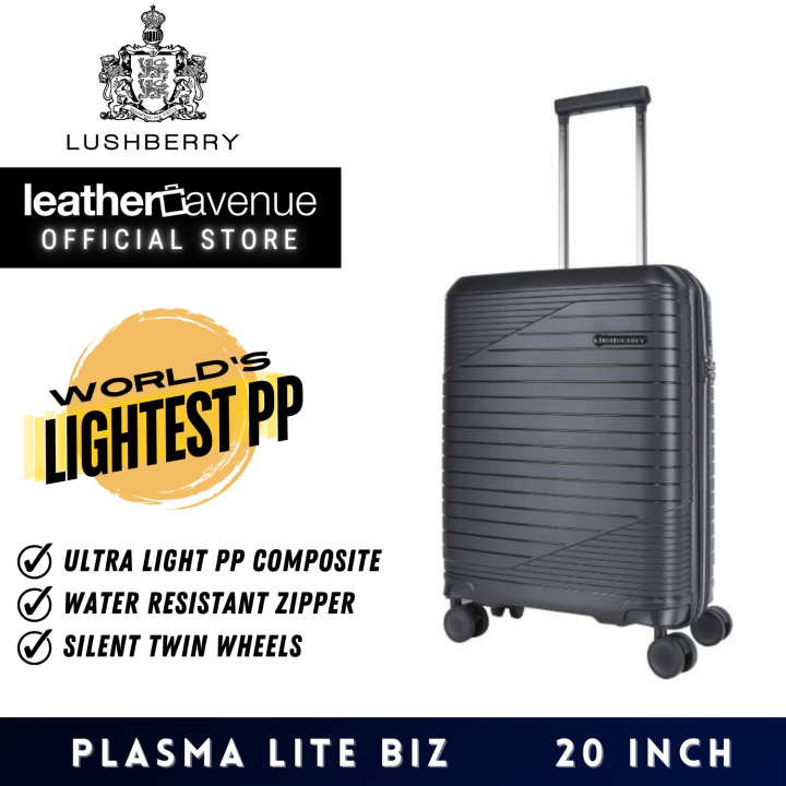 Lushberry Plasma Lite Biz 20 Worlds Lightest PP Luggage Lighweight Unbreakable Suitcase Water Resistant Zipper TSA Lock Double Wheels Travel Bags Suitcase Cabin Carry On 20 inch Luggage Lazada Lazada