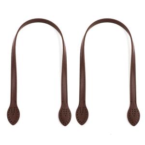 2x Handbag Handle Replacement Leather Shoulder Belt Strap for DIY Lady Purse Shoulder Bag Armpit Bag Tote Bag Strap 60cm