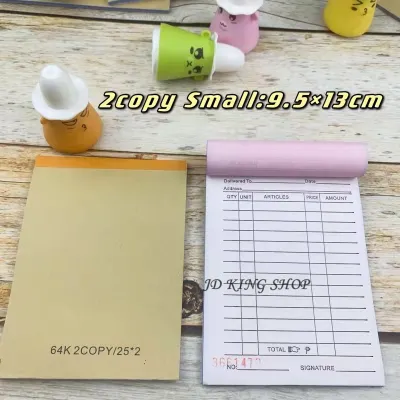 Delivery Receipt carbonized 2 PLY 50 pages (25X2 copy)64K Duplicate receipt sold receipt wholesale carbonized paper low price 1pad Small Order Receipt Carbonless Copy Resibo