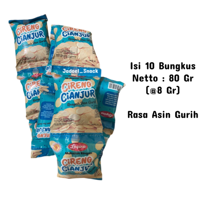 Cireng Cianjur Snack 10 X 8 Gr Rasa Asin Gurih Jajanan Jadul by Jadoel Snack