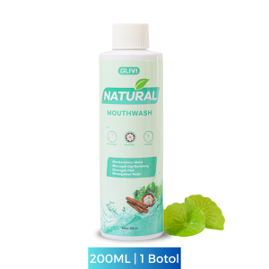 Glivi Mouhwash Antiseptic mencegah gigi berlubang | anti bau mulut nafas wangi dan segar 200ML