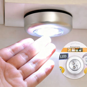 Mini LED Night Light Clap Lamp Touch Light Self-adhesive Energy Saving for Bed Wardrobe Car
