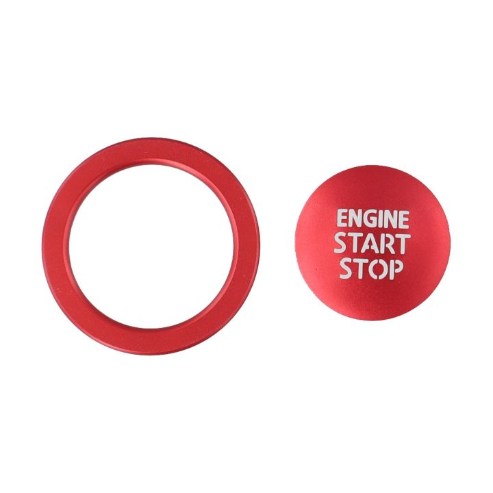 [KUYU] Push Button Engine Start Stop Red with Decorative Rings for ...