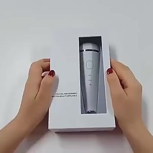 Hot and Cold Facial Massager Skin Care Device Portable LED Light Therapy Tool for Home Use