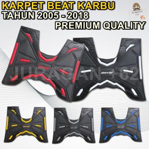 KARPET MOTOR BEAT CARBU KARBU 2005 - 2018 ALAS PIJAKAN KAKI BORDES FLOOR MAT FLOORMAT ANTI SLIP